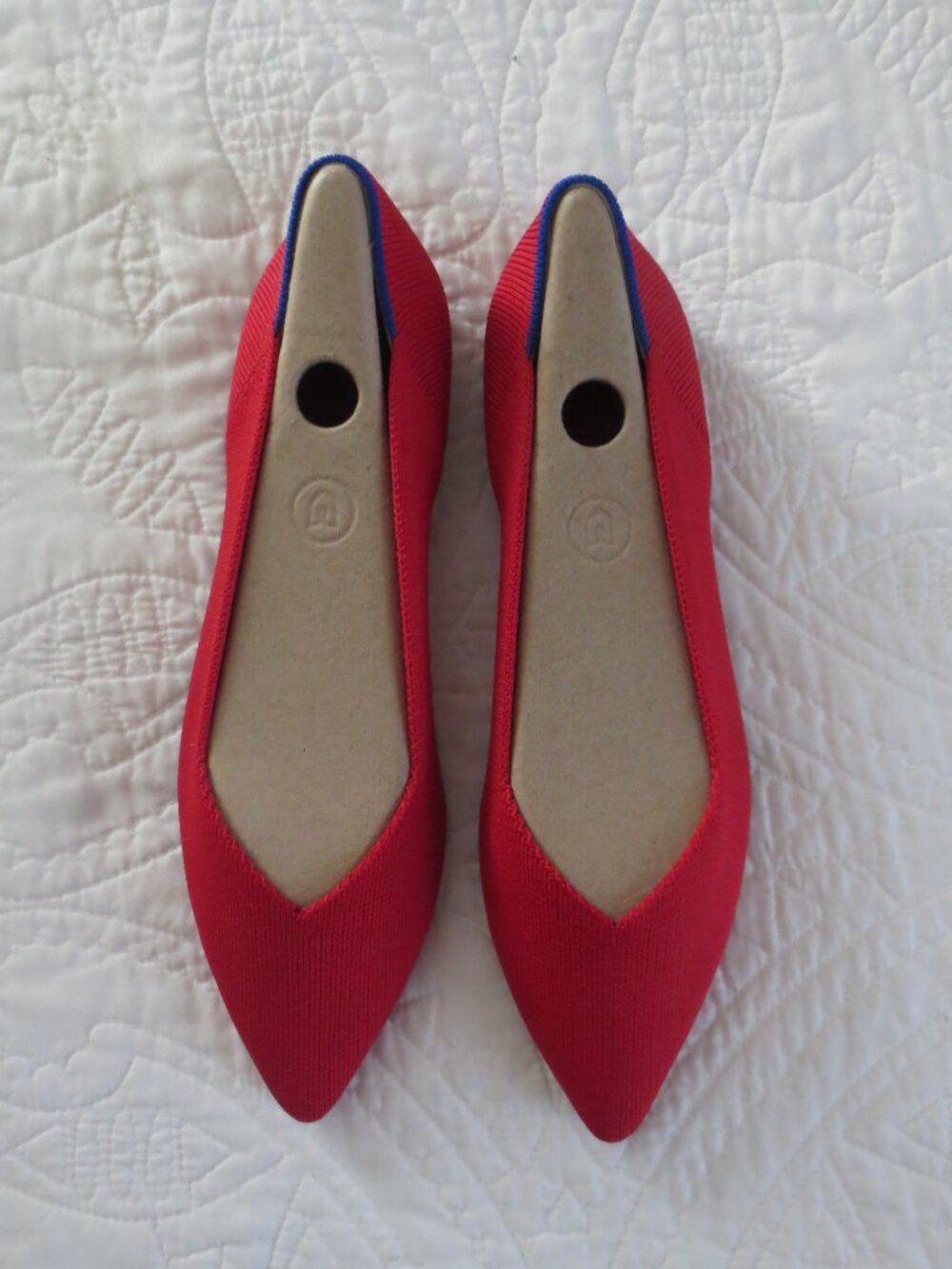 Ballet Core Red Flats - Picture 8 of 10